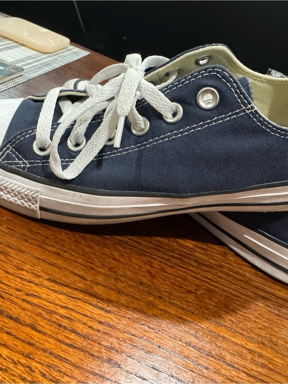 Converse Low-Top Sneakers - Navy and White